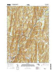 Ware Massachusetts Current topographic map, 1:24000 scale, 7.5 X 7.5 Minute, Year 2015