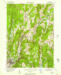 Ware Massachusetts Historical topographic map, 1:24000 scale, 7.5 X 7.5 Minute, Year 1954