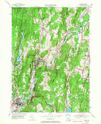 Ware Massachusetts Historical topographic map, 1:24000 scale, 7.5 X 7.5 Minute, Year 1954