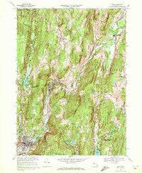 Ware Massachusetts Historical topographic map, 1:24000 scale, 7.5 X 7.5 Minute, Year 1969
