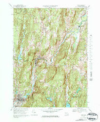 Ware Massachusetts Historical topographic map, 1:25000 scale, 7.5 X 7.5 Minute, Year 1969