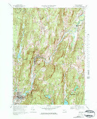 Ware Massachusetts Historical topographic map, 1:25000 scale, 7.5 X 7.5 Minute, Year 1969
