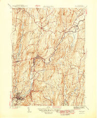 Ware Massachusetts Historical topographic map, 1:31680 scale, 7.5 X 7.5 Minute, Year 1946