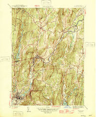 Ware Massachusetts Historical topographic map, 1:31680 scale, 7.5 X 7.5 Minute, Year 1946