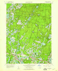 Wareham Massachusetts Historical topographic map, 1:24000 scale, 7.5 X 7.5 Minute, Year 1957