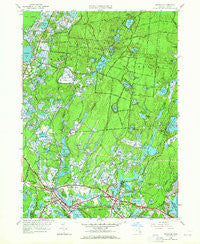 Wareham Massachusetts Historical topographic map, 1:24000 scale, 7.5 X 7.5 Minute, Year 1957