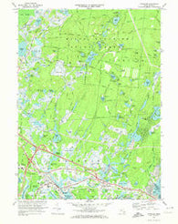 Wareham Massachusetts Historical topographic map, 1:24000 scale, 7.5 X 7.5 Minute, Year 1972