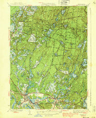 Wareham Massachusetts Historical topographic map, 1:31680 scale, 7.5 X 7.5 Minute, Year 1939