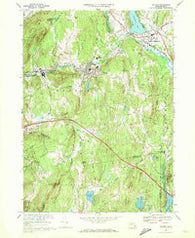 Warren Massachusetts Historical topographic map, 1:24000 scale, 7.5 X 7.5 Minute, Year 1969