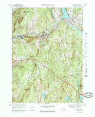 Warren Massachusetts Historical topographic map, 1:25000 scale, 7.5 X 7.5 Minute, Year 1969