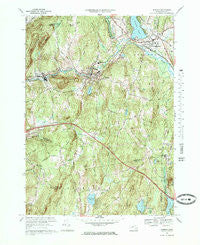 Warren Massachusetts Historical topographic map, 1:25000 scale, 7.5 X 7.5 Minute, Year 1969
