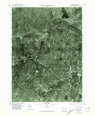 Warren Massachusetts Historical topographic map, 1:25000 scale, 7.5 X 7.5 Minute, Year 1975