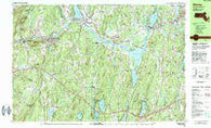 Warren Massachusetts Historical topographic map, 1:25000 scale, 7.5 X 15 Minute, Year 1982