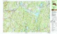 Warren Massachusetts Historical topographic map, 1:25000 scale, 7.5 X 15 Minute, Year 1982