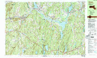 Warren Massachusetts Historical topographic map, 1:25000 scale, 7.5 X 15 Minute, Year 1982