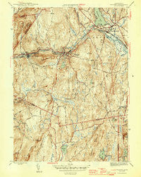 Warren Massachusetts Historical topographic map, 1:31680 scale, 7.5 X 7.5 Minute, Year 1946