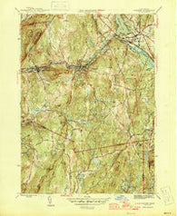 Warren Massachusetts Historical topographic map, 1:31680 scale, 7.5 X 7.5 Minute, Year 1946
