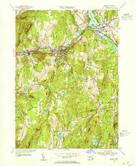 Warren Massachusetts Historical topographic map, 1:31680 scale, 7.5 X 7.5 Minute, Year 1954