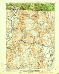 Warwick Massachusetts Historical topographic map, 1:62500 scale, 15 X 15 Minute, Year 1935