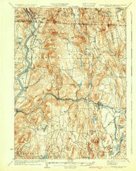 Warwick Massachusetts Historical topographic map, 1:62500 scale, 15 X 15 Minute, Year 1935