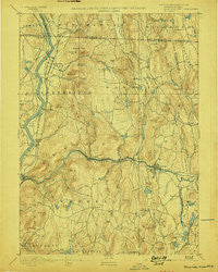 Warwick Massachusetts Historical topographic map, 1:62500 scale, 15 X 15 Minute, Year 1894