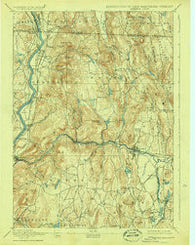 Warwick Massachusetts Historical topographic map, 1:62500 scale, 15 X 15 Minute, Year 1894