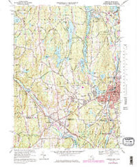 Webster Massachusetts Historical topographic map, 1:24000 scale, 7.5 X 7.5 Minute, Year 1969