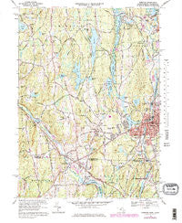 Webster Massachusetts Historical topographic map, 1:24000 scale, 7.5 X 7.5 Minute, Year 1969