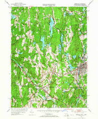 Webster Massachusetts Historical topographic map, 1:24000 scale, 7.5 X 7.5 Minute, Year 1953