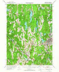 Webster Massachusetts Historical topographic map, 1:24000 scale, 7.5 X 7.5 Minute, Year 1953