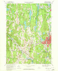 Webster Massachusetts Historical topographic map, 1:24000 scale, 7.5 X 7.5 Minute, Year 1969