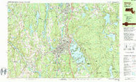 Webster Massachusetts Historical topographic map, 1:25000 scale, 7.5 X 15 Minute, Year 1982