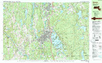 Webster Massachusetts Historical topographic map, 1:25000 scale, 7.5 X 15 Minute, Year 1982