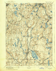 Webster Massachusetts Historical topographic map, 1:62500 scale, 15 X 15 Minute, Year 1892