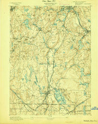 Webster Massachusetts Historical topographic map, 1:62500 scale, 15 X 15 Minute, Year 1892