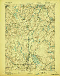 Webster Massachusetts Historical topographic map, 1:62500 scale, 15 X 15 Minute, Year 1892