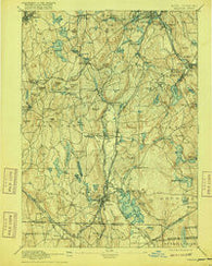 Webster Massachusetts Historical topographic map, 1:62500 scale, 15 X 15 Minute, Year 1892