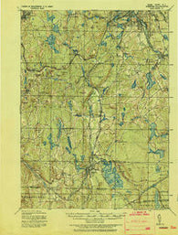 Webster Massachusetts Historical topographic map, 1:62500 scale, 15 X 15 Minute, Year 1921