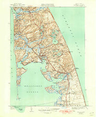 Wellfleet Massachusetts Historical topographic map, 1:24000 scale, 7.5 X 7.5 Minute, Year 1944