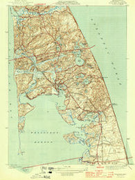 Wellfleet Massachusetts Historical topographic map, 1:31680 scale, 7.5 X 7.5 Minute, Year 1944