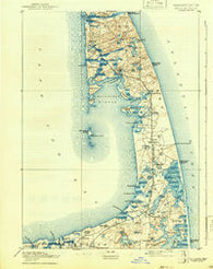 Wellfleet Massachusetts Historical topographic map, 1:62500 scale, 15 X 15 Minute, Year 1893
