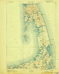 Wellfleet Massachusetts Historical topographic map, 1:62500 scale, 15 X 15 Minute, Year 1889