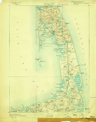 Wellfleet Massachusetts Historical topographic map, 1:62500 scale, 15 X 15 Minute, Year 1893