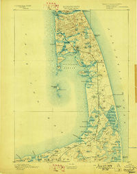 Wellfleet Massachusetts Historical topographic map, 1:62500 scale, 15 X 15 Minute, Year 1893