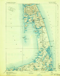 Wellfleet Massachusetts Historical topographic map, 1:62500 scale, 15 X 15 Minute, Year 1893