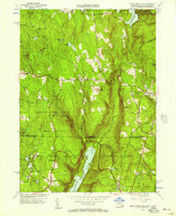 West Granville Massachusetts Historical topographic map, 1:24000 scale, 7.5 X 7.5 Minute, Year 1955