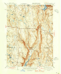 West Granville Massachusetts Historical topographic map, 1:31680 scale, 7.5 X 7.5 Minute, Year 1946