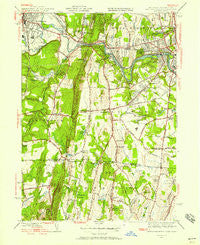 West Springfield Massachusetts Historical topographic map, 1:24000 scale, 7.5 X 7.5 Minute, Year 1944