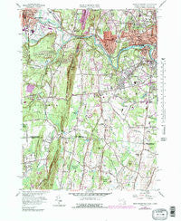 West Springfield Massachusetts Historical topographic map, 1:25000 scale, 7.5 X 7.5 Minute, Year 1958
