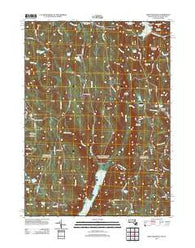 West Granville Massachusetts Historical topographic map, 1:24000 scale, 7.5 X 7.5 Minute, Year 2012